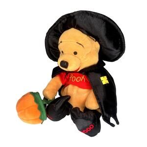 NWT Vintage The Disney Store 2000 Halloween Trick or Treating Witch Pooh